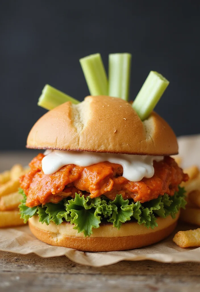 10 Dinner Sandwich Recipes for Fast Weeknight Meals - 8. Buffalo Chicken Sandwich
