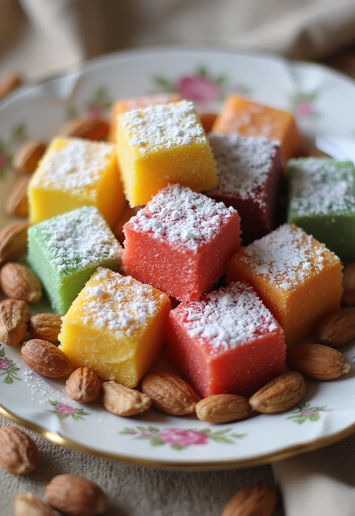 10 Greek Dessert Recipes with Classic Sweet Flavors - 3. Loukoum - Soft Turkish Delight