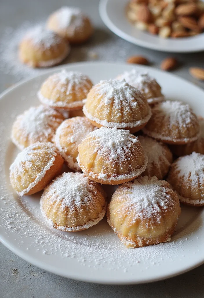 10 Greek Dessert Recipes with Classic Sweet Flavors - 4. Kourabiedes - Almond Shortbread Cookies