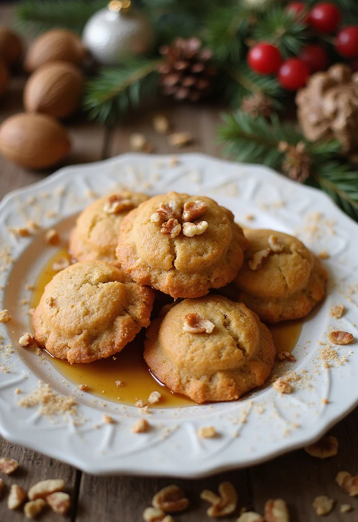 10 Greek Dessert Recipes with Classic Sweet Flavors - 6. Melomakarona - Honey-Laden Cookies