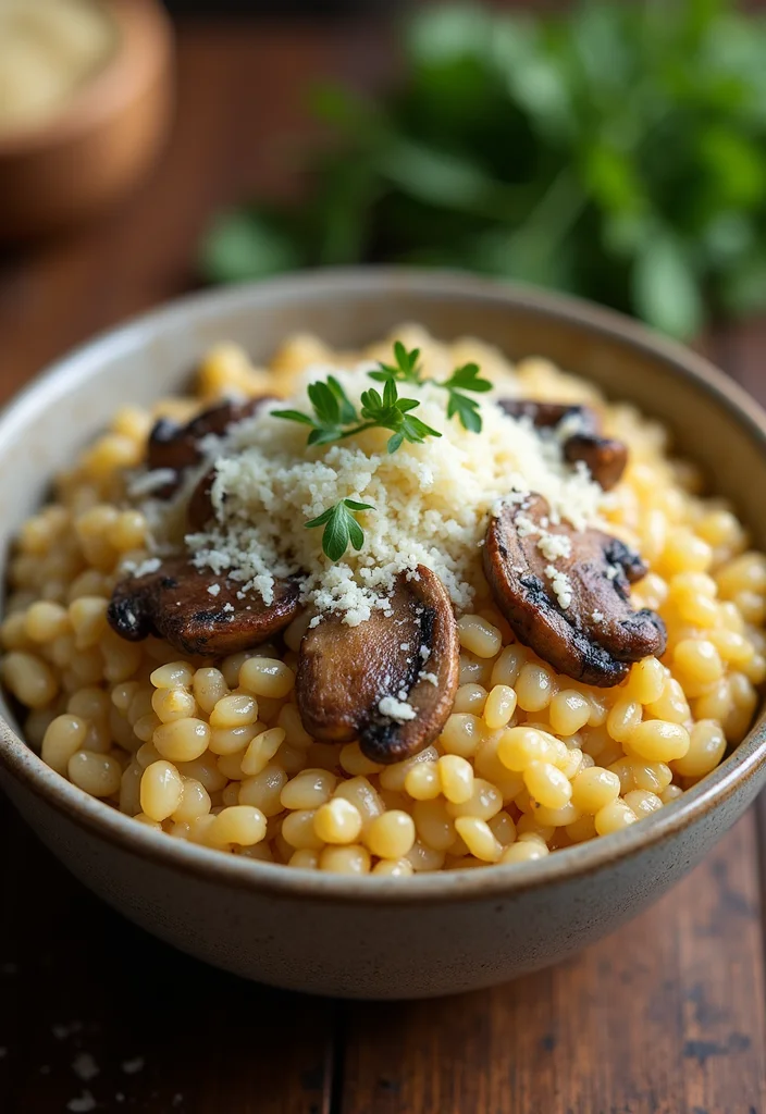 10 Healthy Orzo Recipes for Light Comfort - 4. Creamy Orzo and Mushroom Risotto