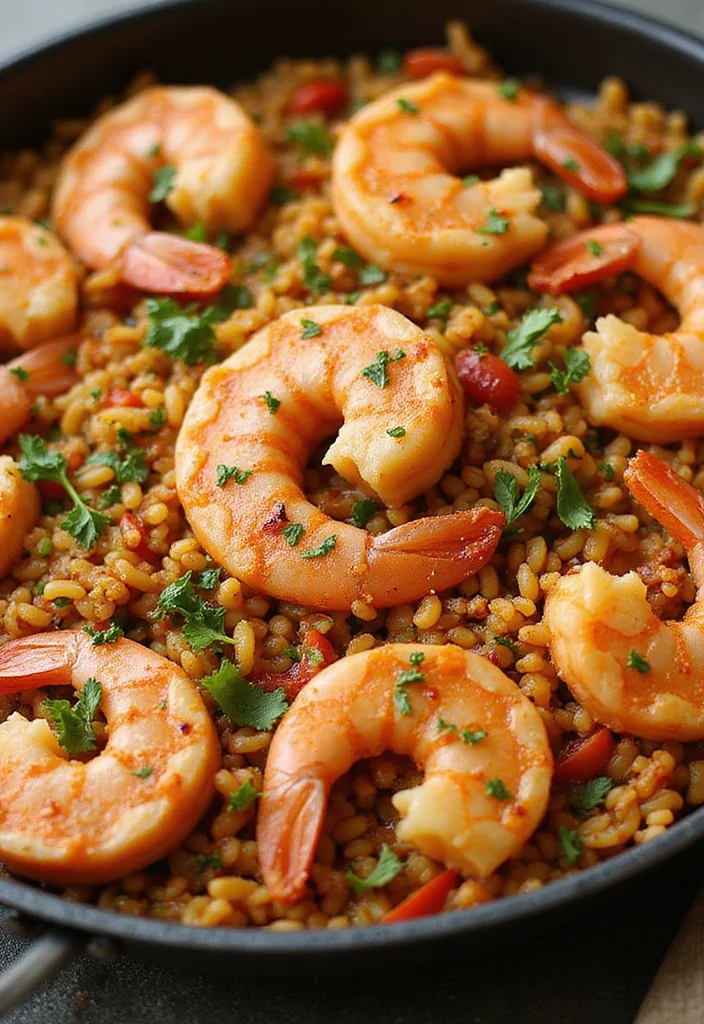 10 Healthy Orzo Recipes for Light Comfort - 5. Spicy Shrimp and Orzo Skillet