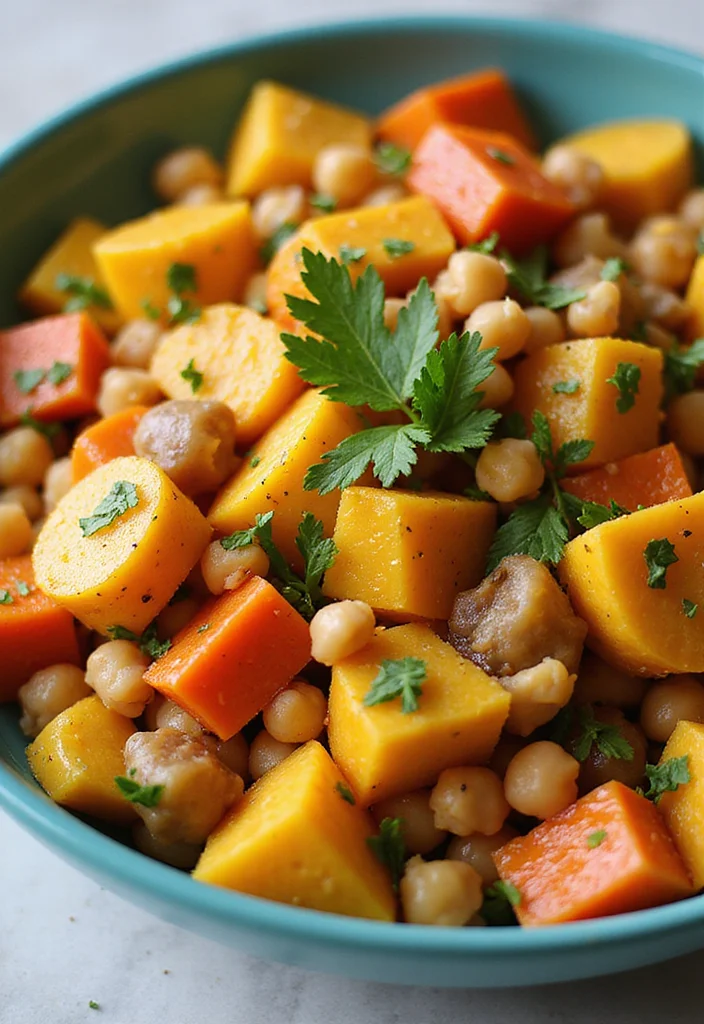 10 Healthy Yam Recipes for Simple Comfort Sides - 3. Yam and Chickpea Salad