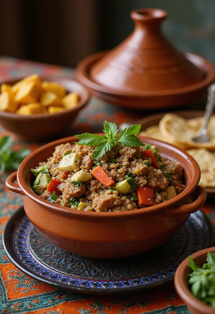 10 High Fiber Dinner Recipes for Balanced Eating - 10. Moroccan-Spiced Vegetable Tagine