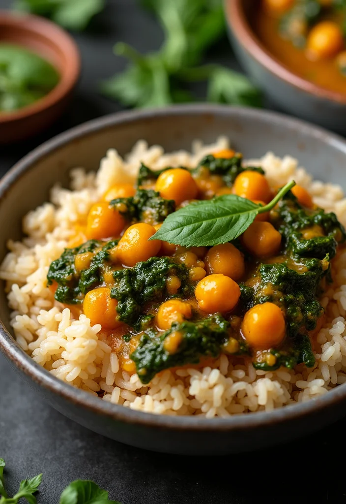 10 High Fiber Dinner Recipes for Balanced Eating - 3. Chickpea Spinach Curry