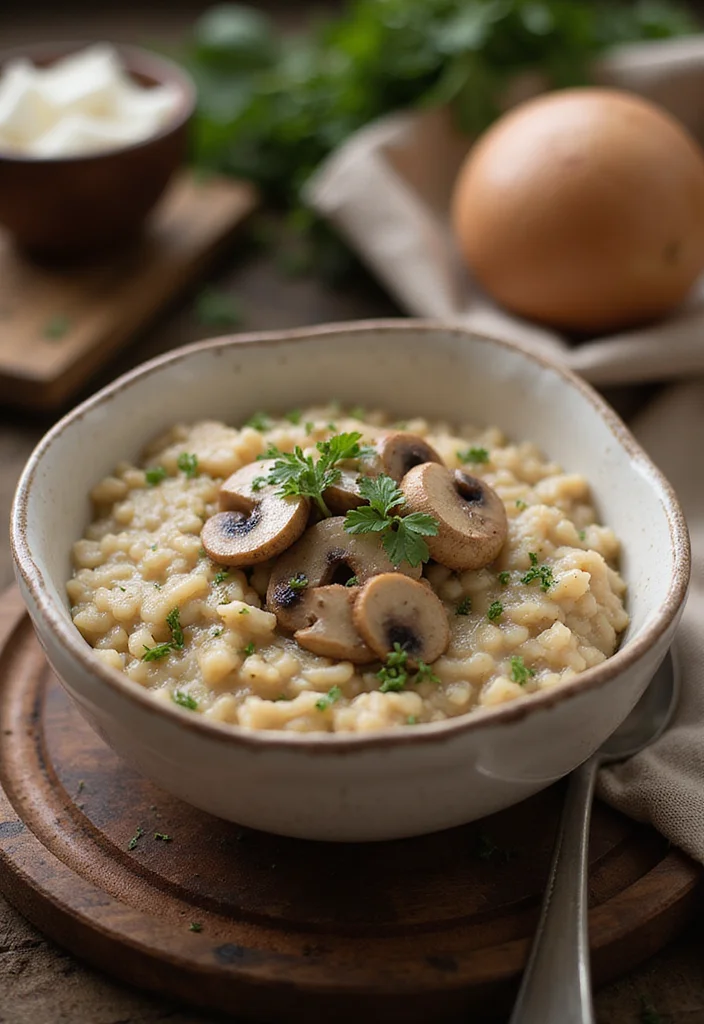 10 High Fiber Dinner Recipes for Balanced Eating - 9. Barley and Mushroom Risotto