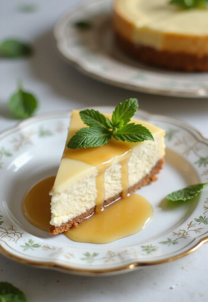10 Honey Dessert Recipes with Warm Simple Flavors - 4. Honey Mint Cheesecake