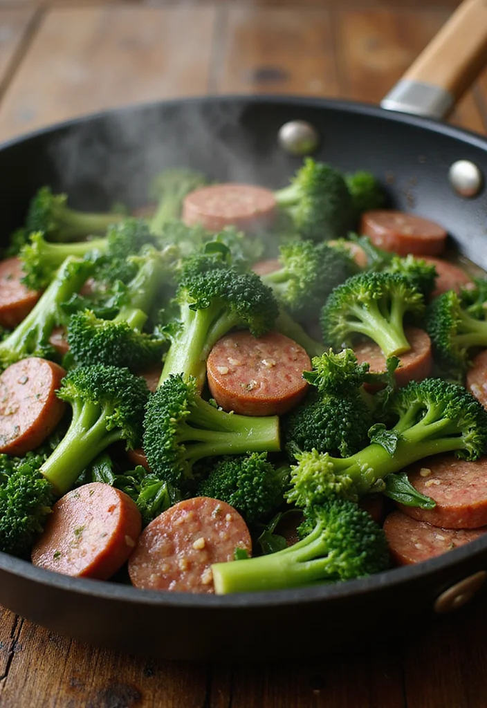 10 Italian Sausage Keto Recipes for Easy Weeknight Meals - 5. Italian Sausage and Broccoli Rabe Stir-Fry