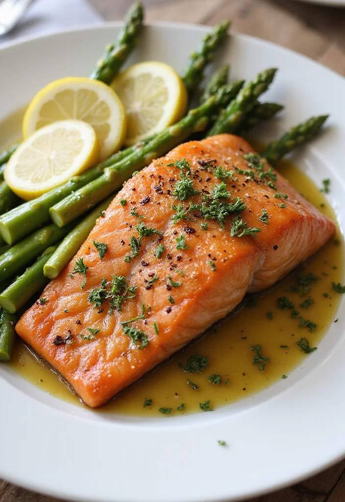 10 Keto Fish Recipes for Light Low Carb Eating - 2. Baked Salmon with Asparagus