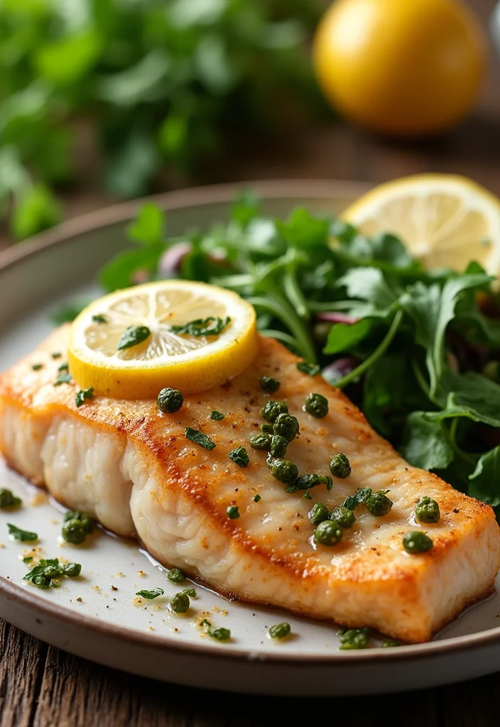 10 Keto Fish Recipes for Light Low Carb Eating - 9. Fish Piccata with Capers