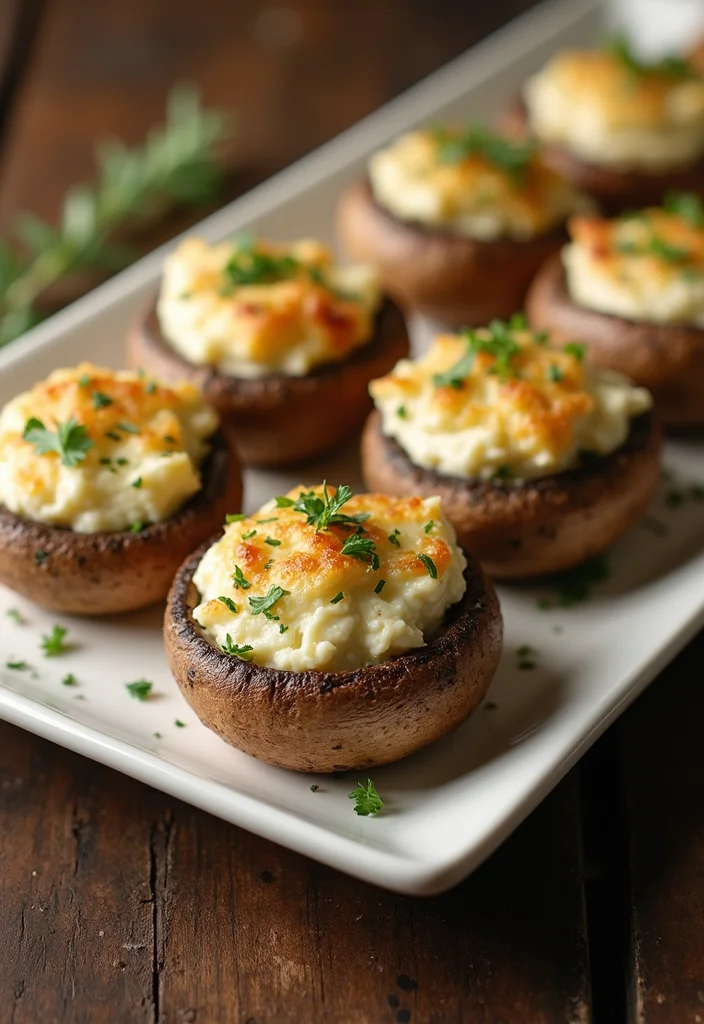10 Keto Mushroom Recipes for Savory Low Carb Meals - 7. Stuffed Mushrooms with Cream Cheese