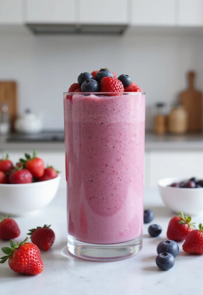 10 Keto Protein Shake Recipes for Energy and Balance - 2. Berry Blast Protein Shake