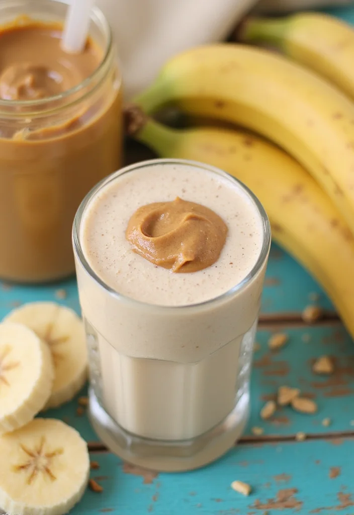 10 Keto Protein Shake Recipes for Energy and Balance - 3. Creamy Peanut Butter Banana Shake