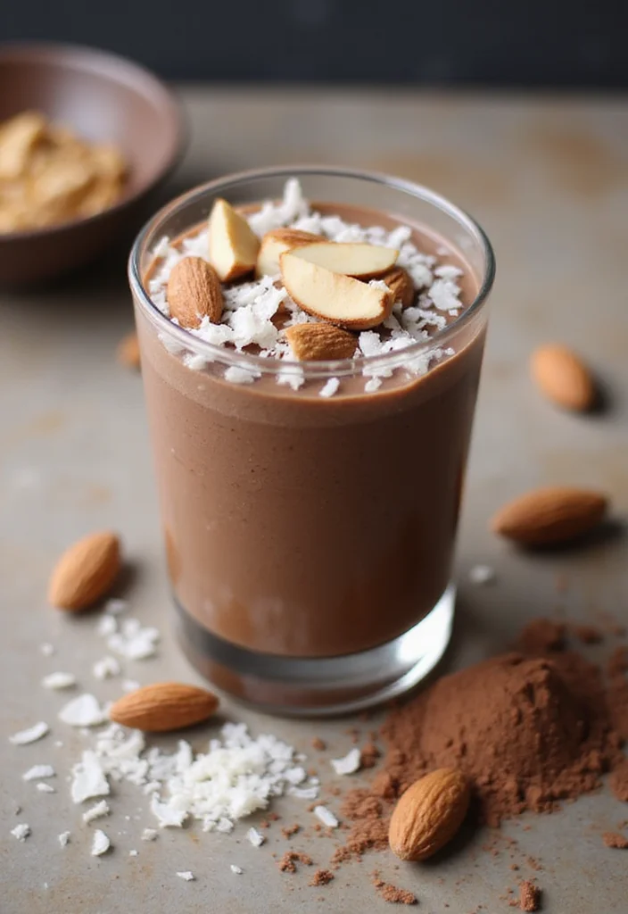 10 Keto Smoothie Recipes for Light Energizing Drinks - 10. Almond Joy Smoothie