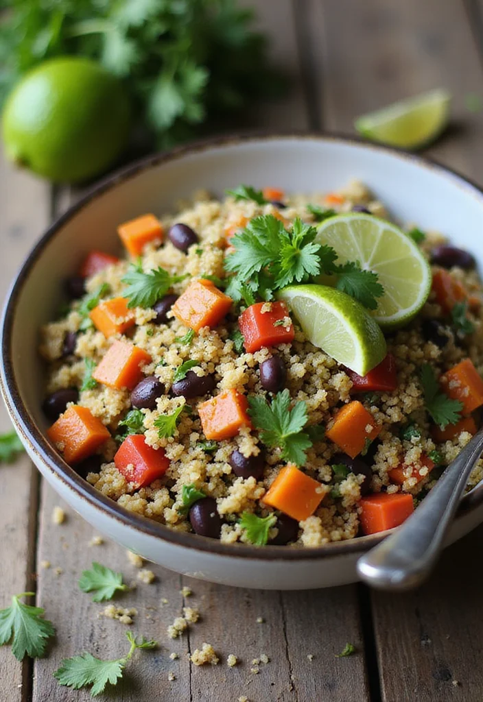 10 Low Calorie Vegan Recipes for Everyday Eating - 1. Quinoa & Black Bean Salad