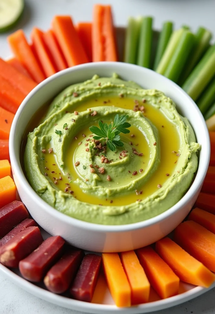 10 Low Calorie Vegan Recipes for Everyday Eating - 6. Creamy Avocado Hummus
