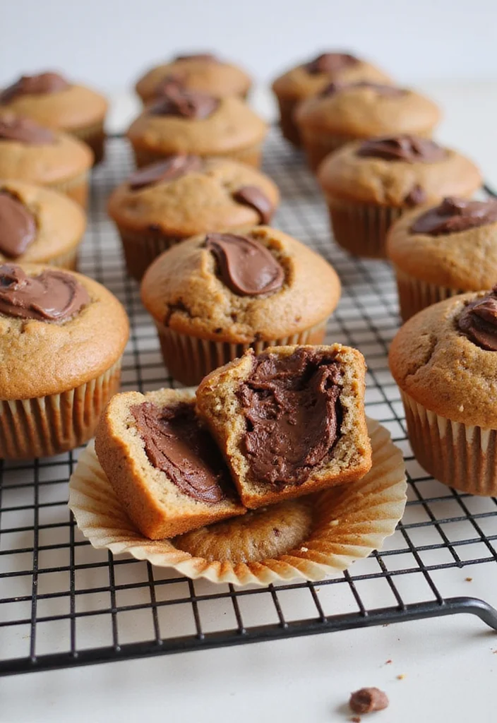 10 Nutella Dessert Recipes for Quick Chocolate Treats - 10. Nutella Swirled Muffins