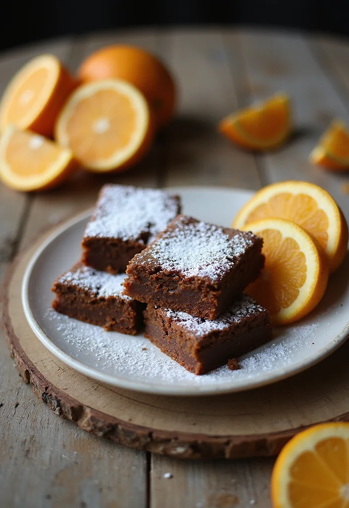 10 Orange Dessert Recipes Bright and Zesty - 2. Vegan Orange Brownies