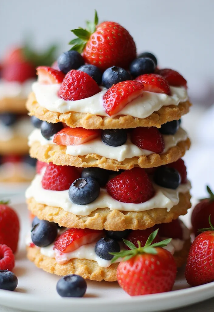 10 Phyllo Dough Dessert Recipes with Light Crispy Layers - 5. Berry Phyllo Dessert Stack