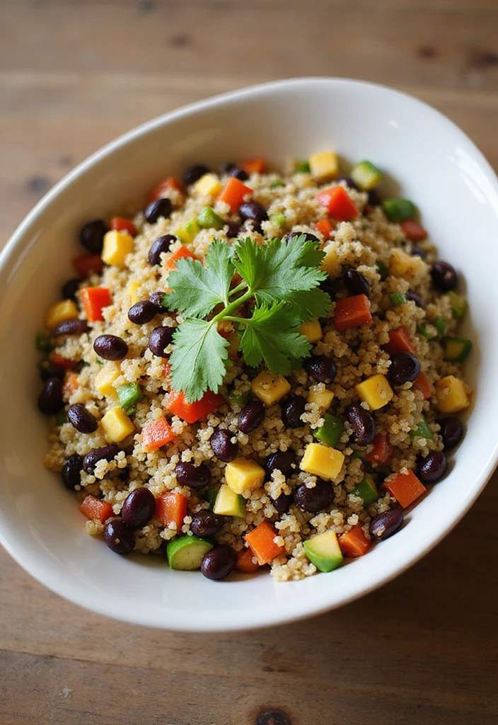 10 Single Serve Dinner Recipes for Quick Meals - 2. Quinoa & Black Bean Salad
