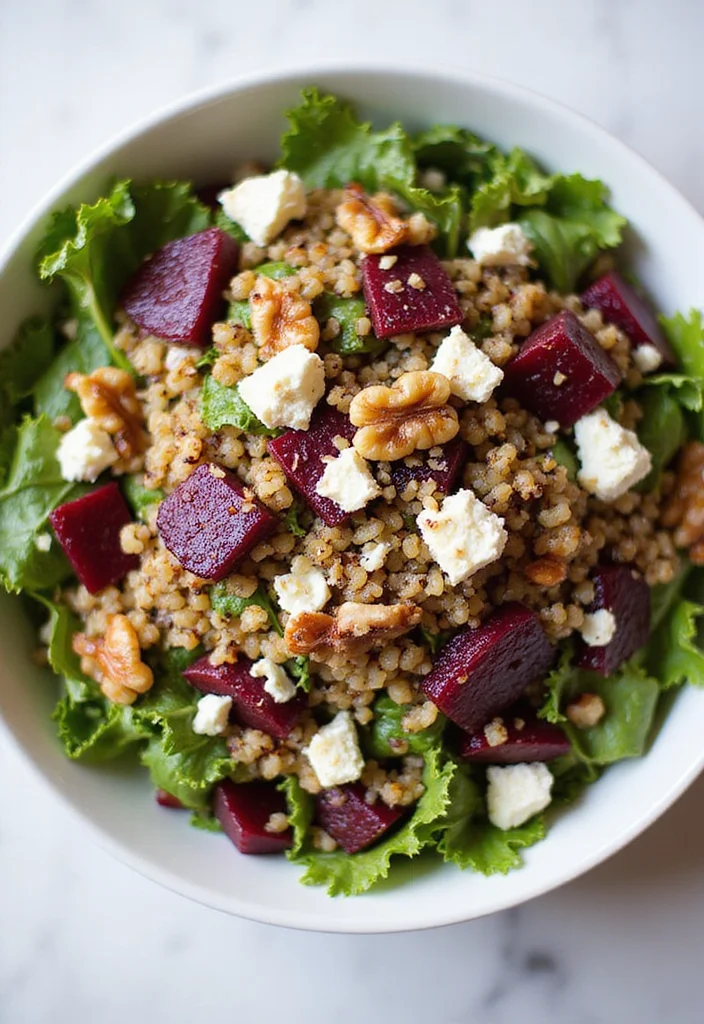 10 Vegan Beet Recipes for Bright Nourishing Dishes - 1. Roasted Beet and Quinoa Salad