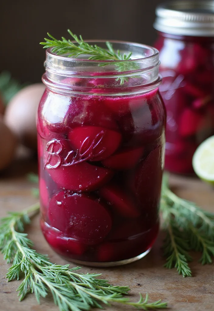 10 Vegan Beet Recipes for Bright Nourishing Dishes - 9. Pickled Beets with Dill