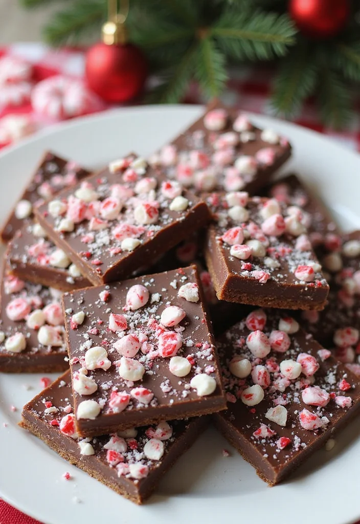 10 Vegan Christmas Recipes for a Festive Table - 10. Chocolate Peppermint Bark