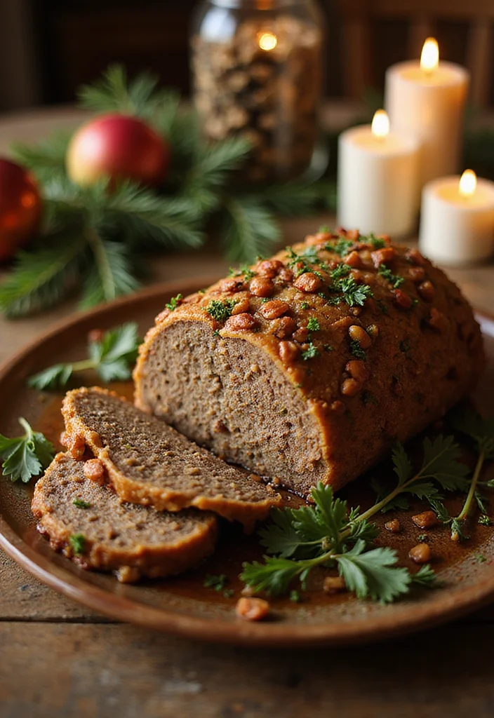 10 Vegan Christmas Recipes for a Festive Table - 4. Vegan Lentil Nut Roast