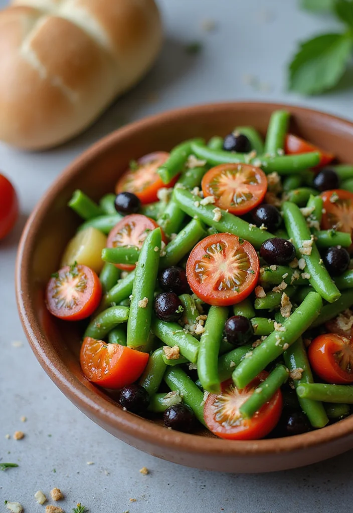 10 Vegan Green Bean Recipes for Simple Fresh Sides - 9. Mediterranean Green Bean Salad