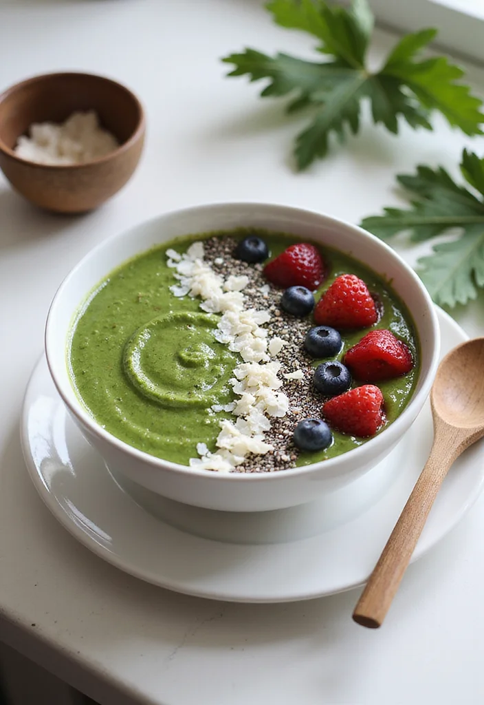 10 Vegan Kale Recipes for Healthy Everyday Meals - 1. Energizing Kale Smoothie Bowl