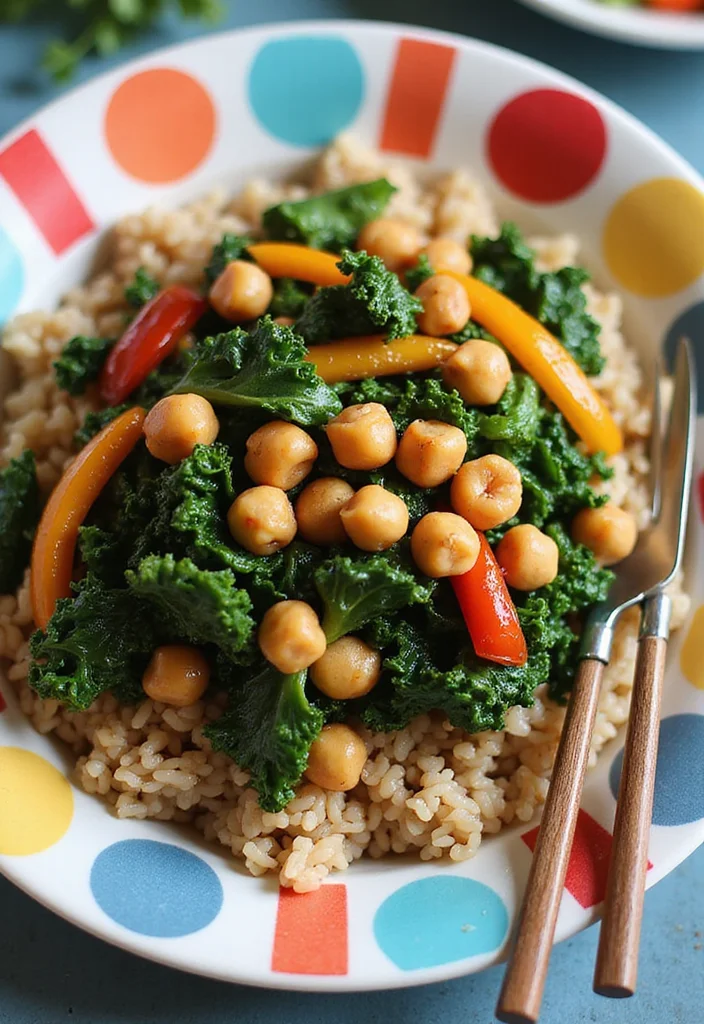 10 Vegan Kale Recipes for Healthy Everyday Meals - 10. Kale and Chickpea Stir-fry