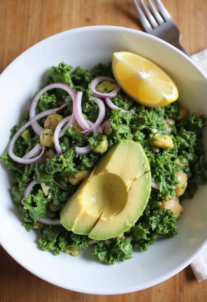 10 Vegan Kale Recipes for Healthy Everyday Meals - 2. Creamy Kale and Avocado Salad