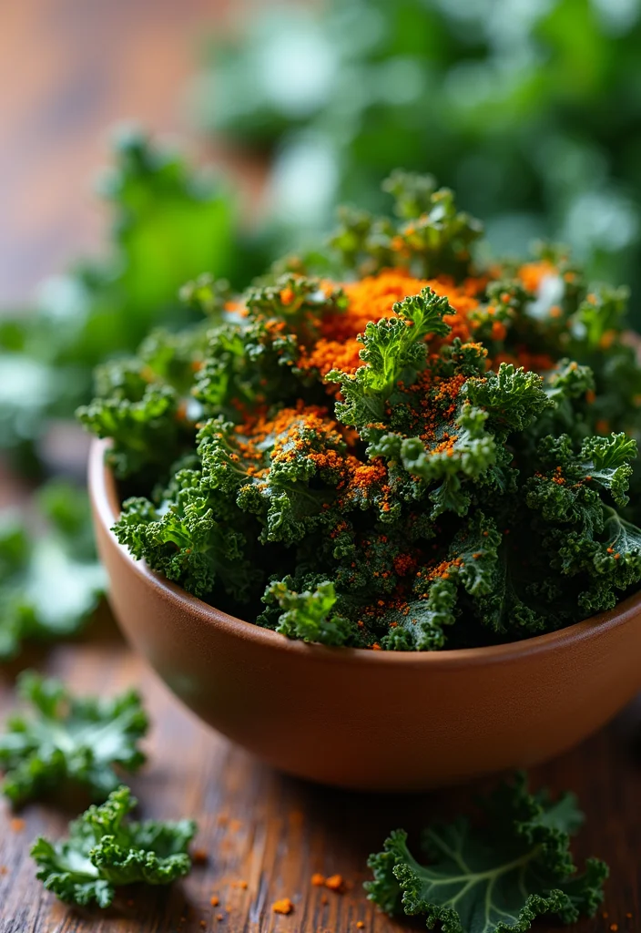 10 Vegan Kale Recipes for Healthy Everyday Meals - 3. Spicy Kale Chips