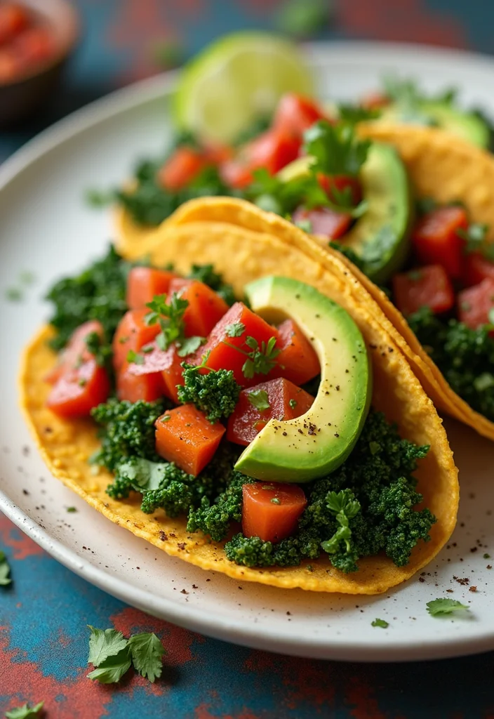 10 Vegan Kale Recipes for Healthy Everyday Meals - 7. Kale and Sweet Potato Tacos