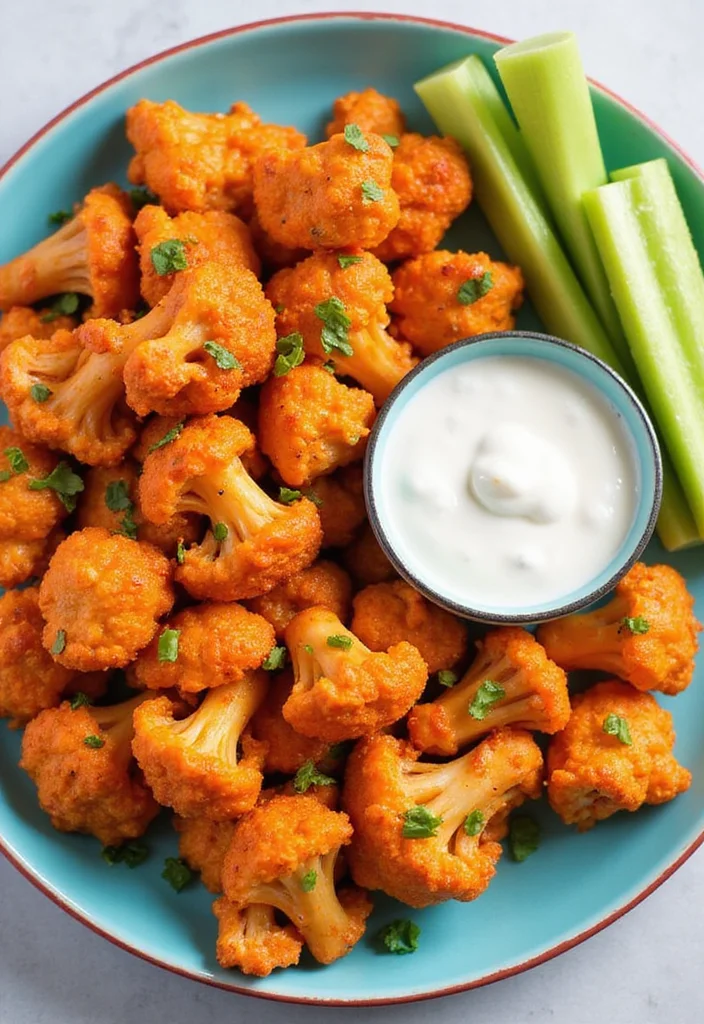 10 Vegan Keto Recipes for Low Carb Plant Based Meals - 2. Spicy Cauliflower Buffalo Bites