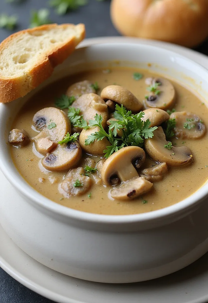 10 Vegan Keto Recipes for Low Carb Plant Based Meals - 8. Creamy Vegan Mushroom Soup