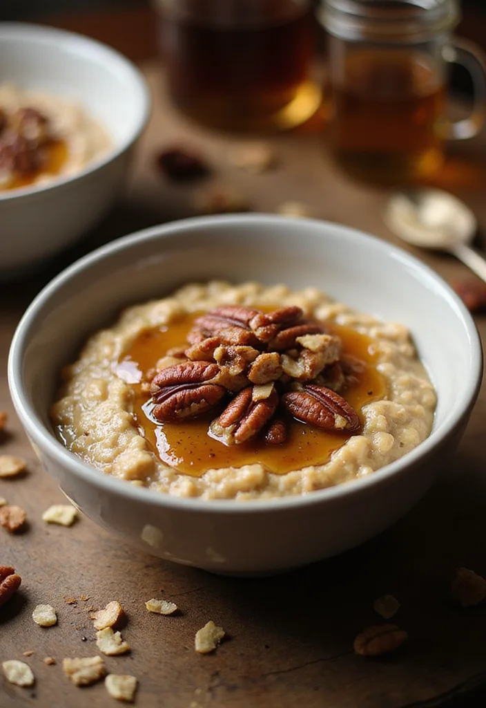 10 Vegan Oatmeal Recipes for Warm Morning Bowls - 10. Maple Pecan Oatmeal