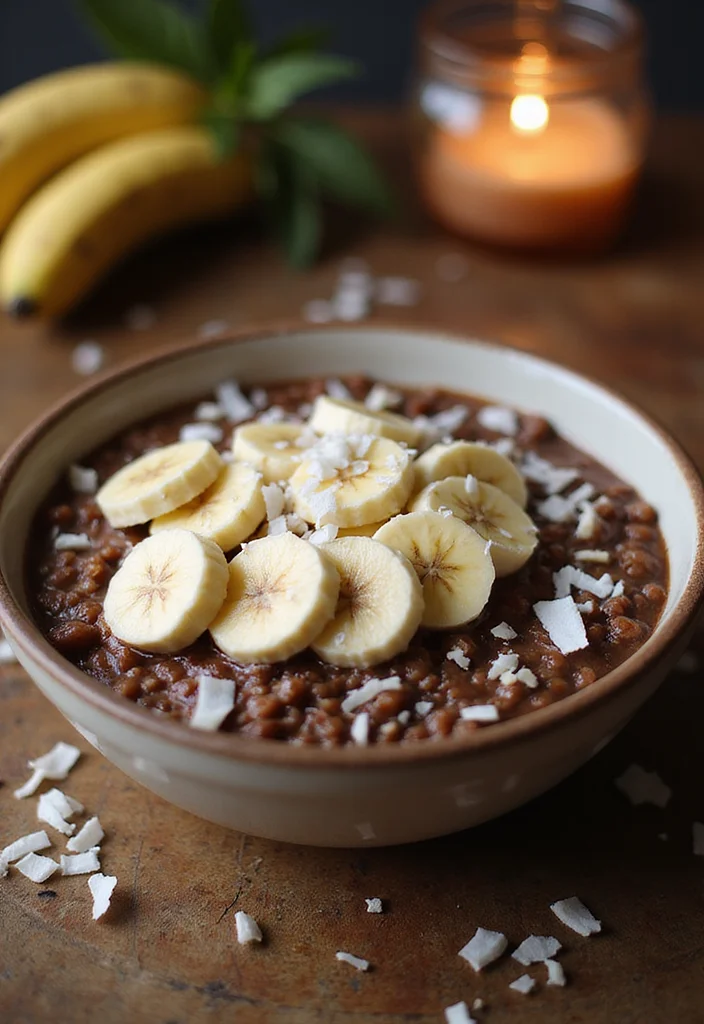 10 Vegan Oatmeal Recipes for Warm Morning Bowls - 5. Chocolate Coconut Oatmeal