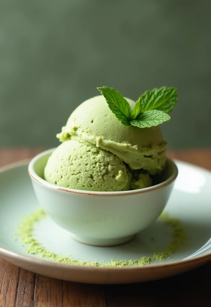 12 Asian Dessert Recipes That Are Light and Refreshing - 12. Green Tea Ice Cream
