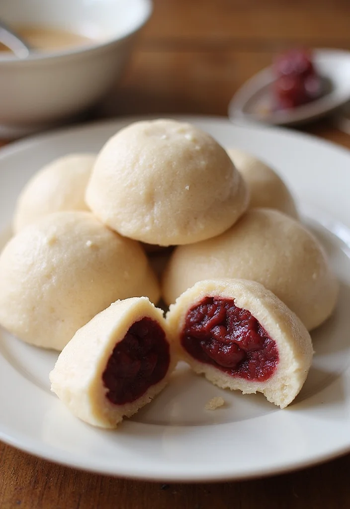 12 Asian Dessert Recipes That Are Light and Refreshing - 3. Red Bean Paste Mochi