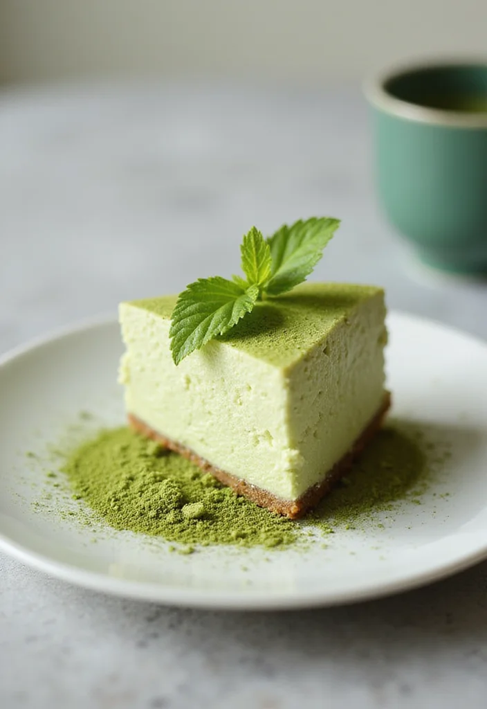 12 Asian Dessert Recipes That Are Light and Refreshing - 7. Japanese Matcha Cheesecake