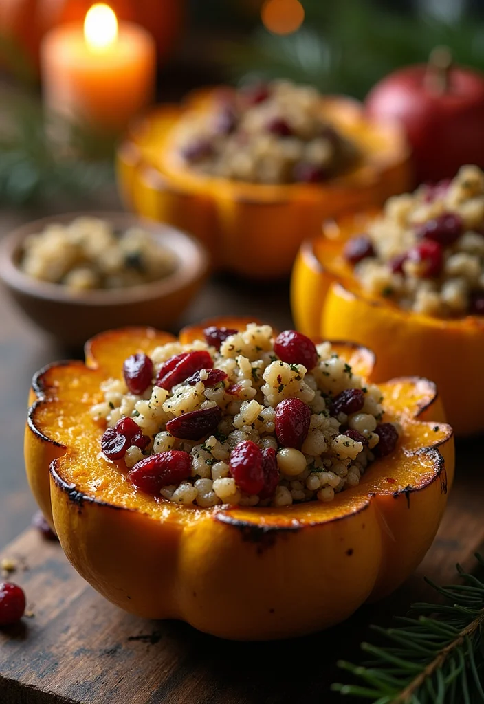 12 Christmas Dinner Recipes for a Cozy Holiday - 1. Savory Stuffed Acorn Squash