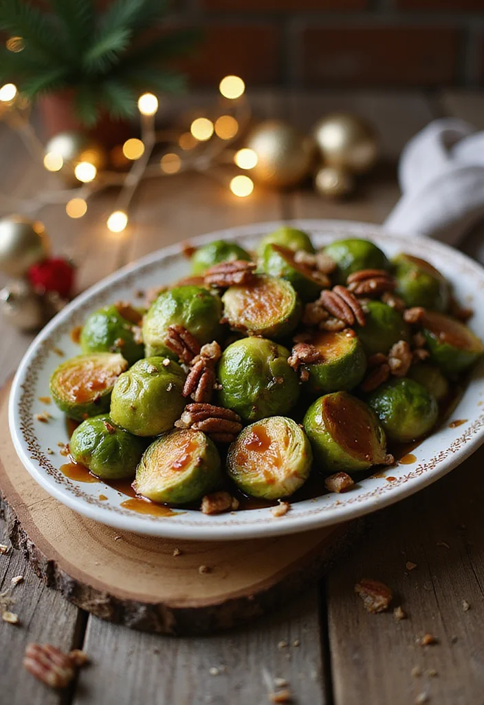 12 Christmas Dinner Recipes for a Cozy Holiday - 3. Roasted Brussels Sprouts with Maple Glaze