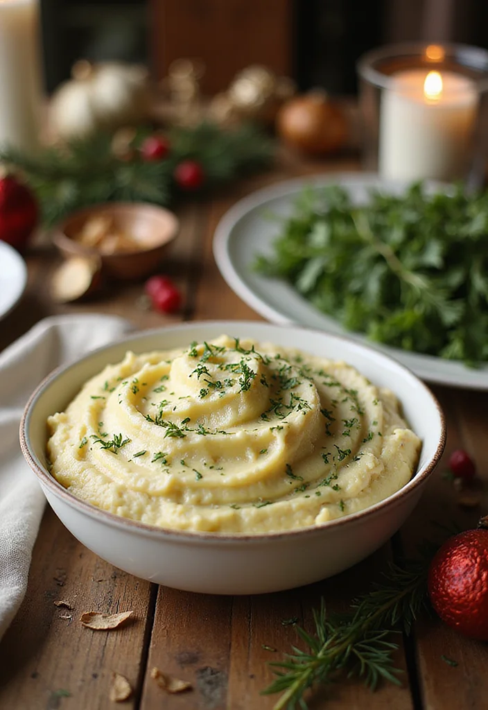 12 Christmas Dinner Recipes for a Cozy Holiday - 7. Garlic Herbed Mashed Cauliflower
