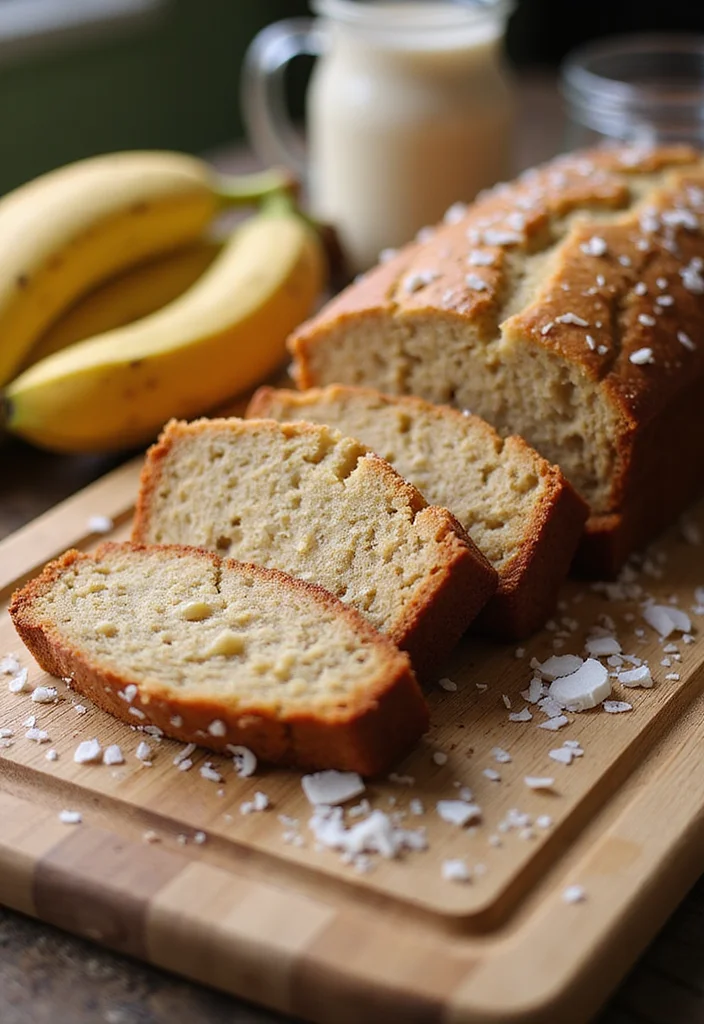 12 Coconut Dessert Recipes for Simple Sweet Flavor - 6. Coconut Banana Bread