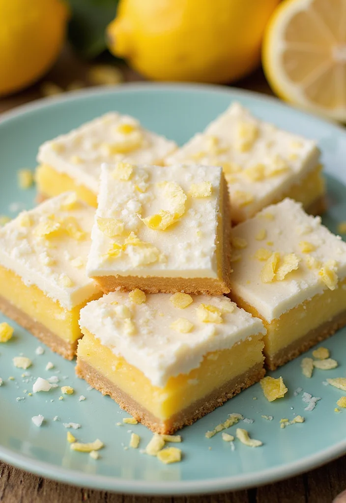 12 Coconut Dessert Recipes for Simple Sweet Flavor - 7. Coconut Lemon Bars