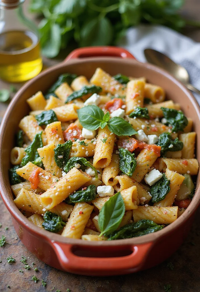 12 Easy Dinner Casserole Recipes for Busy Nights - 5. Spinach and Feta Pasta Bake