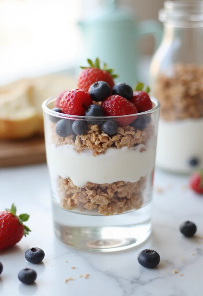 12 Easy Healthy Snack Recipes for Busy Days - 1. Greek Yogurt Parfait