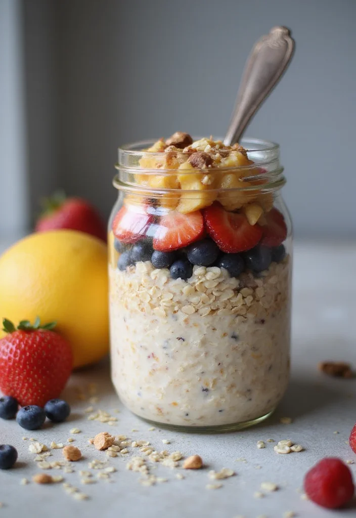 12 Easy Healthy Snack Recipes for Busy Days - 4. Overnight Oats