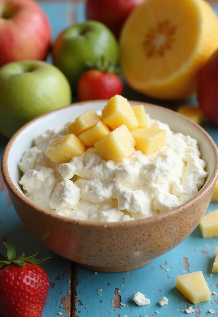 12 Easy Healthy Snack Recipes for Busy Days - 7. Cottage Cheese and Pineapple